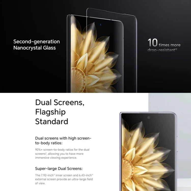 Honor Magic V2 Ultimate 5G، شاشة 7.92 بوصة + 6.43 بوصة MagicOS 7.2 معالج Snapdragon 8 Gen2 ثماني النواة حتى 3.36 جيجاهرتز، الشبكة: 5G، OTG، لا يدعم Google Play، 16 جيجابايت + 1 تيرابايت