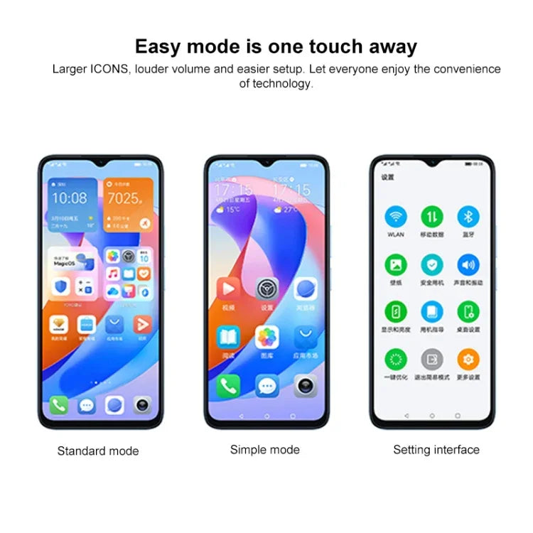 Honor Play 40C 5G، شاشة 6.56 بوصة MagicOS 7.1 معالج Snapdragon 480 Plus ثماني النواة حتى 2.2 جيجاهرتز، الشبكة: 5G، لا يدعم Google Play، 6 جيجابايت + 128 جيجابايت
