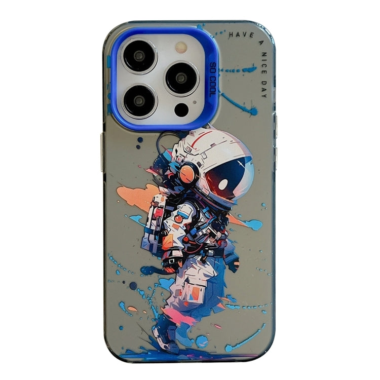 غطاء هاتف من PC + TPU بنقشة لوحات زيتية بنمط حيوانات، لهاتف iPhone 16 Pro Max