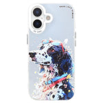 غطاء هاتف من PC + TPU بنقشة لوحات زيتية بنمط حيوانات، لهاتف iPhone Air