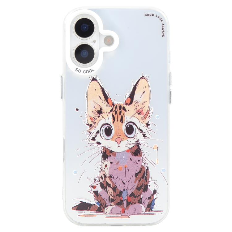 غطاء هاتف من PC + TPU بنقشة لوحات زيتية بنمط حيوانات، لهاتف iPhone Air