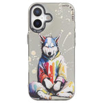 غطاء هاتف من PC + TPU بنقشة لوحات زيتية بنمط حيوانات، لهاتف iPhone Air