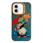 غطاء هاتف من PC + TPU بنقشة لوحات زيتية بنمط حيوانات، لهاتف iPhone Air