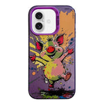 غطاء هاتف من PC + TPU بنقشة لوحات زيتية بنمط حيوانات، لهاتف iPhone Air
