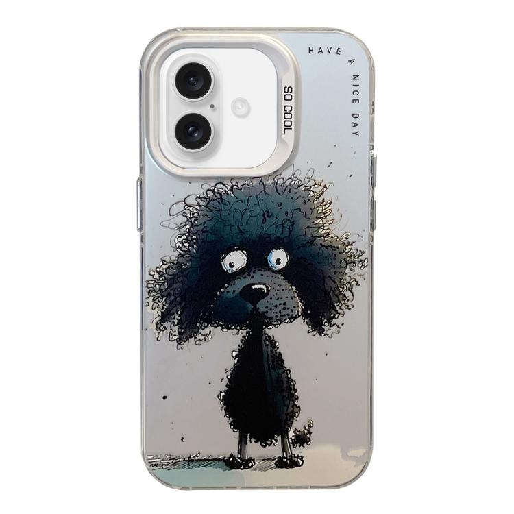 غطاء هاتف من PC + TPU بنقشة لوحات زيتية بنمط حيوانات، لهاتف iPhone Air
