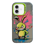 غطاء هاتف من PC + TPU بنقشة لوحات زيتية بنمط حيوانات، لهاتف iPhone Air