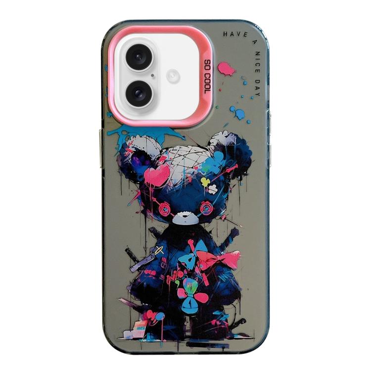 غطاء هاتف من PC + TPU بنقشة لوحات زيتية بنمط حيوانات، لهاتف iPhone Air