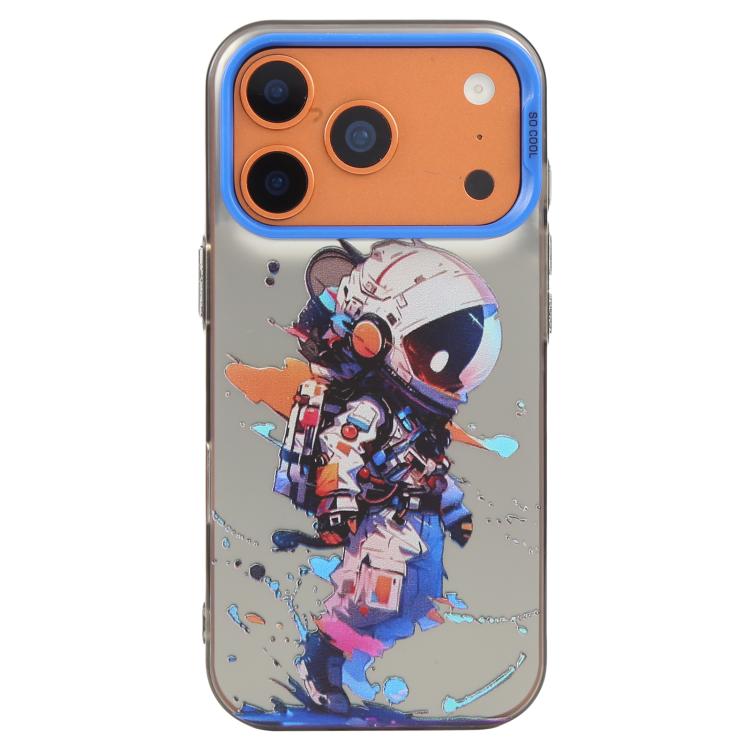 غطاء هاتف من PC + TPU بنقشة لوحات زيتية بنمط حيوانات، لهاتف iPhone 17