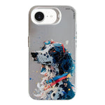 غطاء هاتف من PC + TPU بنقشة لوحات زيتية بنمط حيوانات، لهاتف iPhone 17 Pro Max