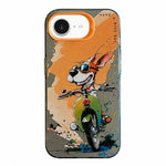 غطاء هاتف من PC + TPU بنقشة لوحات زيتية بنمط حيوانات، لهاتف iPhone 17 Pro Max