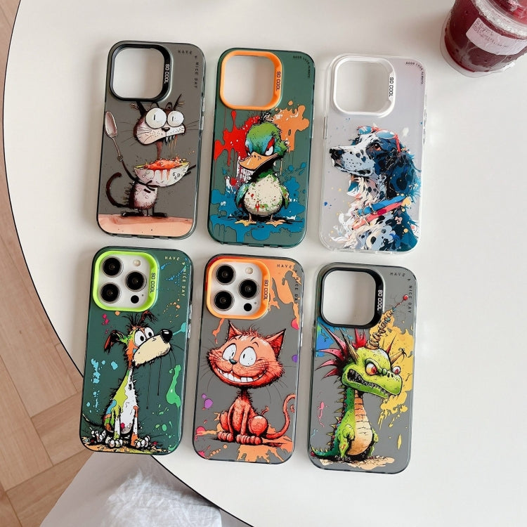Animal Pattern Oil Painting Series PC + TPU Phone Case, For iPhone 13 mini