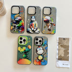 Animal Pattern Oil Painting Series PC + TPU Phone Case, For iPhone 13 Pro