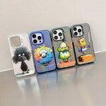 Animal Pattern Oil Painting Series PC + TPU Phone Case, For iPhone 14 Plus