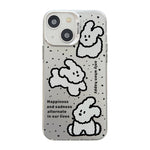 Cute Animal Pattern Series PC + TPU Phone Case, For iPhone 15 Pro Max, For iPhone 14, For iPhone 15 Pro, For iPhone 14 Pro