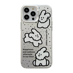 Cute Animal Pattern Series PC + TPU Phone Case, For iPhone 15 Pro Max, For iPhone 14, For iPhone 15 Pro, For iPhone 14 Pro