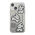 Cute Animal Pattern Series PC + TPU Phone Case, For iPhone 14 Pro Max, For iPhone 15 Plus, For iPhone 15, For iPhone 13 Pro Max
