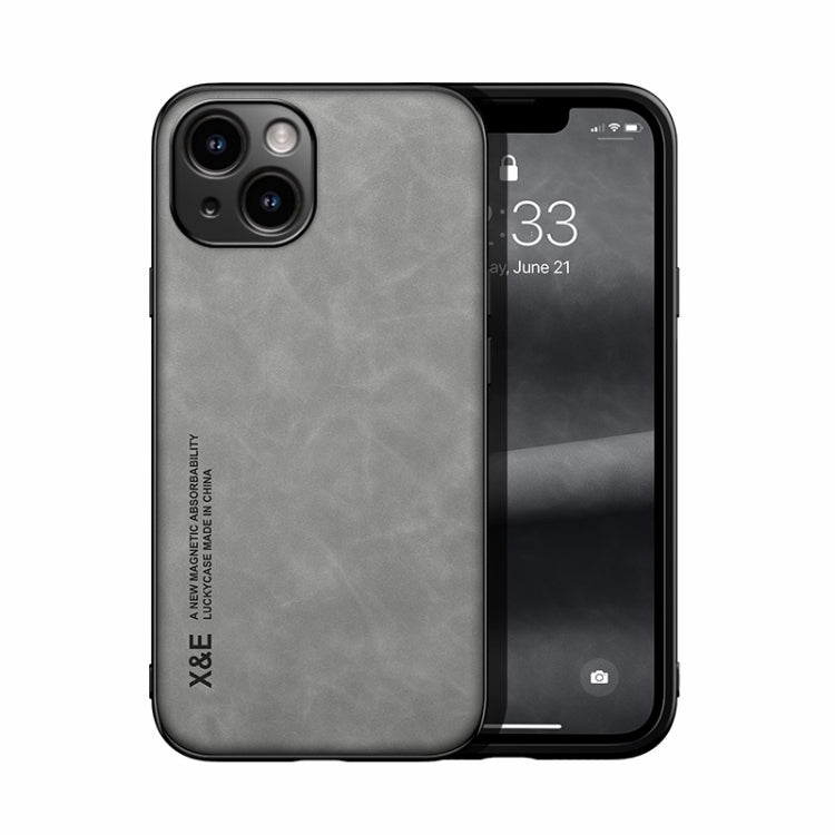غطاء هاتف خلفي من الجلد المغناطيسي بملمس يشبه الجلد الطبيعي، لأجهزة iPhone 14، iPhone 14 Pro، iPhone 14 Pro Max