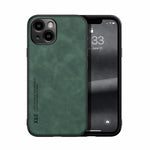 غطاء هاتف خلفي من الجلد المغناطيسي بملمس يشبه الجلد الطبيعي، لأجهزة iPhone 14، iPhone 14 Pro، iPhone 14 Pro Max