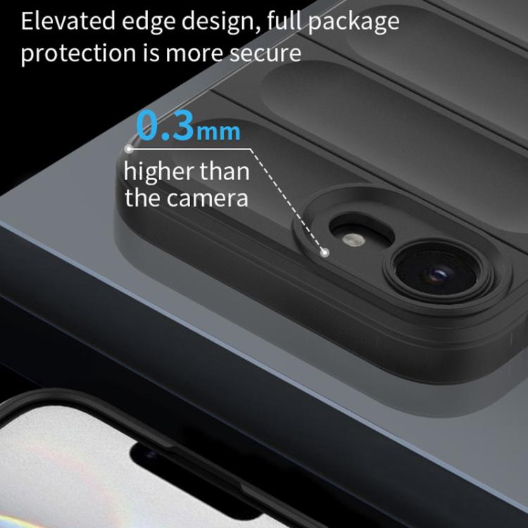 غطاء هاتف TPU + فلانيل بدرع سحري، لأجهزة iPhone 17e / 16e، iPhone 17 Pro Max، iPhone 17 Pro، iPhone 17
