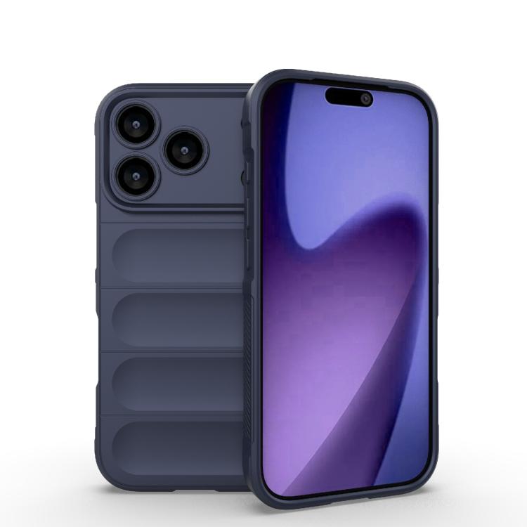 غطاء هاتف TPU + فلانيل بدرع سحري، لأجهزة iPhone 17e / 16e، iPhone 17 Pro Max، iPhone 17 Pro، iPhone 17