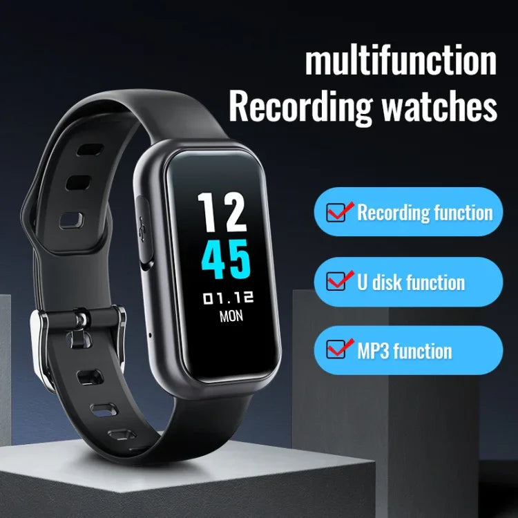 سوار ذكي JNN S16 بتقنية تقليل الضوضاء HD وبلوتوث مع تسجيل صوتي وتحكم صوتي MP3، بسعات 4GB، 8GB، 16GB، 32GB، 64GB