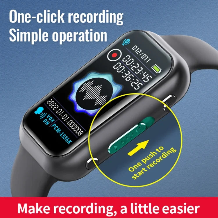 سوار ذكي JNN S16 بتقنية تقليل الضوضاء HD وبلوتوث مع تسجيل صوتي وتحكم صوتي MP3، بسعات 4GB، 8GB، 16GB، 32GB، 64GB