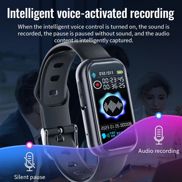 سوار ذكي JNN S16 بتقنية تقليل الضوضاء HD وبلوتوث مع تسجيل صوتي وتحكم صوتي MP3، بسعات 4GB، 8GB، 16GB، 32GB، 64GB
