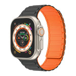 سوار ساعة سيليكون بحلقة مغناطيسية، لسلسلة Apple Watch 9 مقاس 45 مم، لسلسلة Apple Watch 9 مقاس 41 مم، لسلسلة Apple Watch Ultra مقاس 49 مم