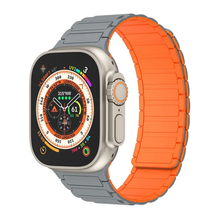 سوار ساعة سيليكون بحلقة مغناطيسية، لسلسلة Apple Watch SE 2023 مقاس 44 مم، لسلسلة Apple Watch SE 2023 مقاس 40 مم، لسلسلة Apple Watch Ultra 2 مقاس 49 مم