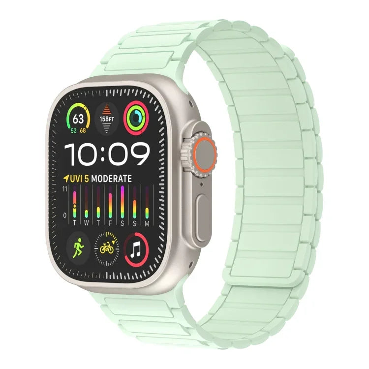 سوار ساعة سيليكون بحلقة مغناطيسية، لسلسلة Apple Watch SE 2023 مقاس 44 مم، لسلسلة Apple Watch SE 2023 مقاس 40 مم، لسلسلة Apple Watch Ultra 2 مقاس 49 مم