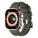 Double Ring Silicone Watch Band, For Apple Watch SE 40mm, For Apple Watch SE 44mm, For Apple Watch 6 40mm, For Apple Watch 6 44mm