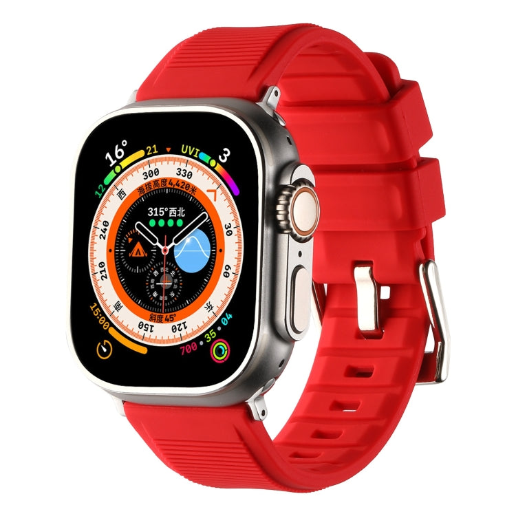 Double Ring Silicone Watch Band, For Apple Watch SE 40mm, For Apple Watch SE 44mm, For Apple Watch 6 40mm, For Apple Watch 6 44mm