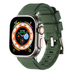 Double Ring Silicone Watch Band, For Apple Watch SE 40mm, For Apple Watch SE 44mm, For Apple Watch 6 40mm, For Apple Watch 6 44mm