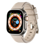 Double Ring Silicone Watch Band, For Apple Watch SE 40mm, For Apple Watch SE 44mm, For Apple Watch 6 40mm, For Apple Watch 6 44mm