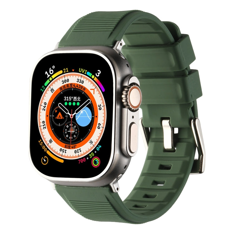 Double Ring Silicone Watch Band, For Apple Watch SE 40mm, For Apple Watch SE 44mm, For Apple Watch 6 40mm, For Apple Watch 6 44mm