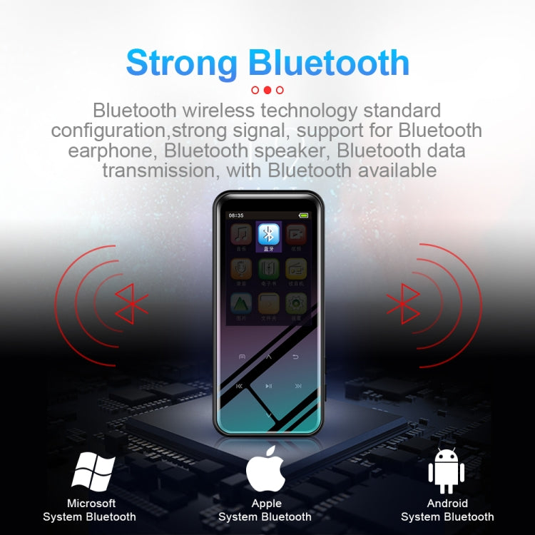 مسجل صوت ذكي متعدد الوظائف M15، مشغل موسيقى MP3 بجودة HiFi، ووكمان، إصدار بلوتوث، 4GB، 8GB، 16GB، 32GB