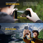 Ulefone Armor X12 Pro، هاتف مقاوم بمعيار IP68/IP69K، شاشة 5.45 بوصة أندرويد 15 معالج MediaTek Helio G36 ثماني النواة، الشبكة: 4G، NFC، 4 جيجابايت + 64 جيجابايت