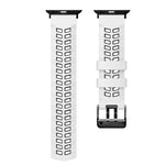 Twill Dual-row Buckle Silicone Watch Band, For Apple Watch Series 4 40mm, For Apple Watch Series 3 38mm, For Apple Watch 38mm, For Apple Watch Series 3 42mm, For Apple Watch Series 2 42mm