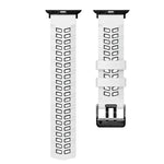 Twill Dual-row Buckle Silicone Watch Band, For Apple Watch Series 2 38mm