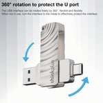 فلاش درايف Lenovo Thinkplus MU232 USB 3.2 + USB-C / Type-C برأس مزدوج، 64GB، 128GB، 256GB