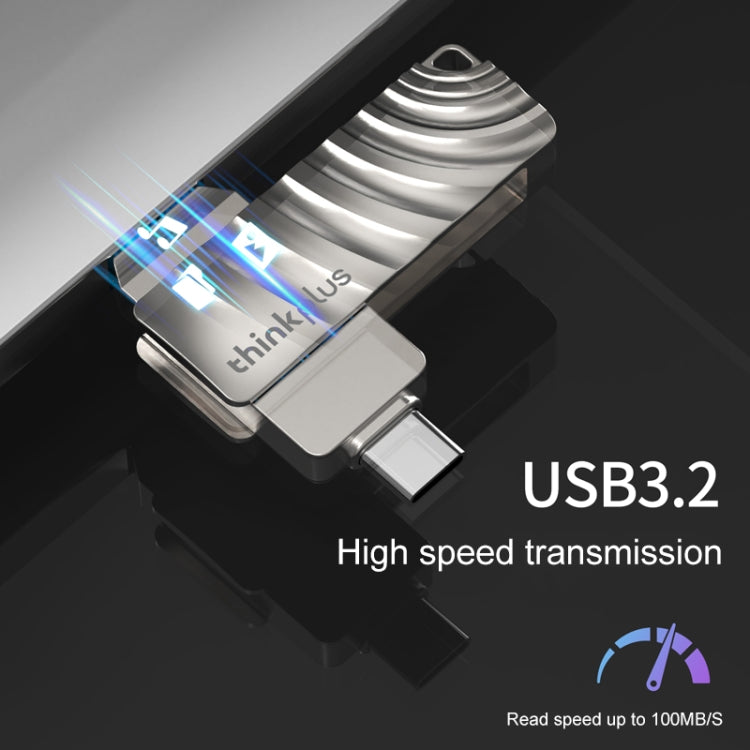 فلاش درايف Lenovo Thinkplus MU232 USB 3.2 + USB-C / Type-C برأس مزدوج، 64GB، 128GB، 256GB