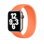 حزام معصم بديل من السيليكون المرن بلون صلب لساعات Apple Watch Series 5 & 4 بحجم 40 مم / 3 & 2 & 1 بحجم 38 مم، الحجم: S 130 مم، S 130 مم، M 143 مم، L 156 مم
