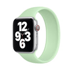 حزام معصم بديل من السيليكون المرن بلون صلب لساعات Apple Watch Series 5 & 4 بحجم 40 مم / 3 & 2 & 1 بحجم 38 مم، الحجم: S 130 مم، S 130 مم، M 143 مم، L 156 مم