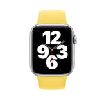 حزام معصم بديل من السيليكون المرن بلون صلب لساعات Apple Watch Series 5 & 4 بحجم 40 مم / 3 & 2 & 1 بحجم 38 مم، الحجم: S 130 مم، S 130 مم، M 143 مم، L 156 مم