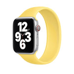 سوار ساعة سيليكون مرن بلون صلب لساعات Apple Watch سلسلة 8&7 مقاس 41مم / SE 2&6&SE&5&4 مقاس 40مم / 3&2&1 مقاس 38مم، الحجم: M 143مم (أكوا بلو)، الحجم: M 143مم