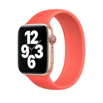 سوار ساعة سيليكون مرن بلون صلب لساعات Apple Watch سلسلة 8&7 مقاس 41مم / SE 2&6&SE&5&4 مقاس 40مم / 3&2&1 مقاس 38مم، الحجم: L 156مم، الحجم: L 156مم