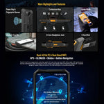 Ulefone Armor X13، هاتف مقاوم بمعيار IP68/IP69K، شاشة 6.52 بوصة أندرويد 15 معالج MediaTek Helio G36 ثماني النواة، الشبكة: 4G، NFC، OTG، 6 جيجابايت + 64 جيجابايت