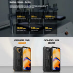 Ulefone Armor X13، هاتف مقاوم بمعيار IP68/IP69K، شاشة 6.52 بوصة أندرويد 15 معالج MediaTek Helio G36 ثماني النواة، الشبكة: 4G، NFC، OTG، 6 جيجابايت + 64 جيجابايت