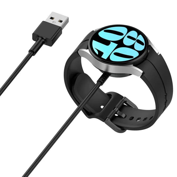 كابل شحن مغناطيسي معدني بمنفذ USB-A، لسامسونج جالاكسي ووتش 6 / 6 كلاسيك