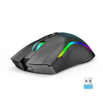HXSJ T69 فأرة لاسلكية 2.4GHz بإضاءة RGB ودقة 4800 DPI، T69